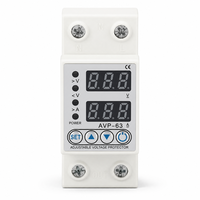 Dispositivo de Protección de Sobretensión/Baja Tensión Ajustable AVP AC Monofásico 110V/220V, Protector de Energía 40A-100A 1P+N para Uso en Centros de Datos