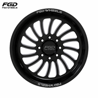 Jantes en aluminium forgé noir FGD Super Single 20 22 24 26 28 30 pouces PCD 8X180 8X170 6X139.7 pour Ram 1500/2500/3500 Ford F350