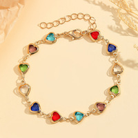 Bracelet Cœur Créatif Polyvalent et Tendance, Meilleure Vente d'Accessoires de Main de Style INS pour Femmes