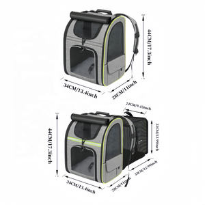 Wholesale Custom Oxford Cloth Foldable Waterproof <b>Pet</b> <b>Carrier</b> Bag with 15-20kg Capacity Portable Outdoor Travel Dog - Product Image 2