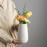 Vase à fleurs en porcelaine nordique de luxe moderne ARM LVG, blanc, fait main, hydroponique, pot créatif, vase à bourgeons, récipient, vases floraux