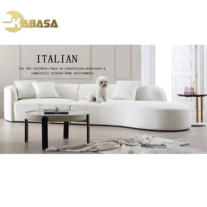 White teddy bear cloth designer brand furniture modern sofa fabrics sofa new design