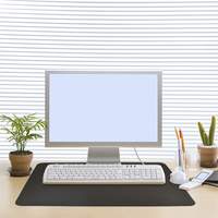Vente en gros de napperon protecteur en cuir végétal pour ordinateur portable et PC, avec logo personnalisé, table de bureau, table 40x60 en PU, tapis de souris