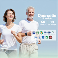 Vente directe du fabricant de capsules de quercétine et de bromélaïne pour la santé immunitaire, OEM ODM, capsules antioxydantes pour hommes et femmes