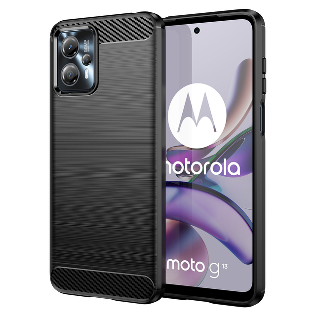 Hot Sale Carbon Fiber Case for Moto G13 G23 Mobile Phone case Shockproof Back Cover for Moto G84 G54