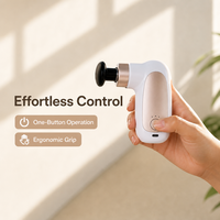Pistolet de massage portatif pour fascias avec contrôle de la minuterie, rechargeable par USB, idéal pour les voyages et l'utilisation corporelle