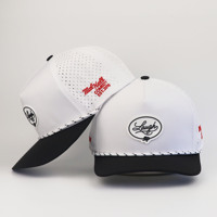 Casquette de baseball personnalisée OEM en cuir perforé au laser pour hommes et femmes, idéale pour la promotion d'entreprise et les groupes d'affaires