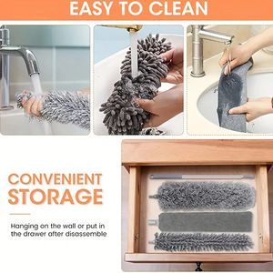 Bền Vững Bông Khăn Lau Bụi Đầu Có Thể Thu Vào Bụi Khăn Lau Bụi Với Nhựa Xử Lý 2.8M Chiều Dài Cho Đồ Nội Thất Làm Sạch Sản Phẩm - Product Image 2