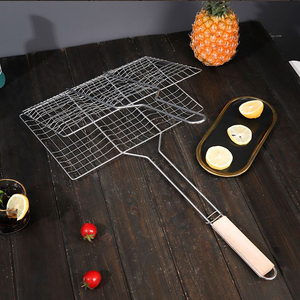 Pince à poisson grillée en métal, grille de barbecue pour camping, pour steak, <span class=keywords><strong>ailes</strong></span> de poulet, saucisses, galettes de hamburger - Product Image 6