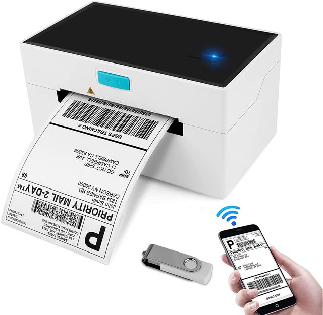 110mm USB Thermal Label Printer for Shipping Labels LP-800A-in Stock 2-Year Warranty 203DPI