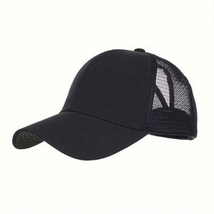 Promotion Women's Ponytail <b>Hats</b> With Mesh Back Trucker Cap Style/ BSCI Factory Custom Sports Caps <b>for</b> Female - Product Image 1