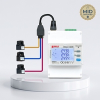 Compteur d'énergie triphasé homologué MID EM4371, connexion RS485 Modbus RTU CT, solaire bidirectionnel