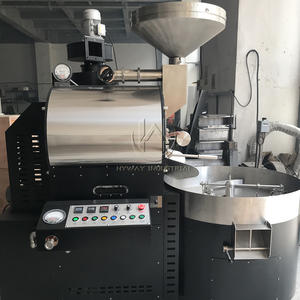 HW-17kg 15Kg Dubbele Trommel Gietijzer Roestvrij Staal Gas Hetelucht Verwarming Koffiebranders Koffiebonen Koffiebrandermachine - Product Image 1