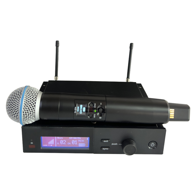 SLXD4 Wireless Microphone System Dual Channel Microphone Wireless Handheld Beta58  for Family Karaoke Stage Performance SLXD4