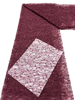 NI.AI Hochwertiger 3D-Perlen-Tüllspitzenstoff mit glitzernden Pailletten für Brautkleider, Party- und Abendkleider
