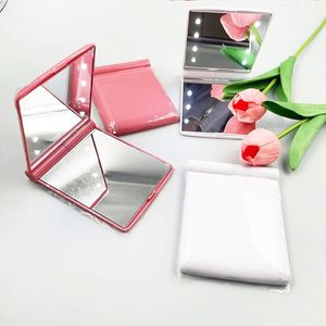 Espejo de Maquillaje Rosa y Blanco con Luz LED, Marca Privada, Espejos de Maquillaje Portátiles Mini con Luz - Product Image 5