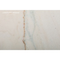 Centurymosaic – Carrelage en marbre blanc Quartz Ivory Mist de qualité supérieure, en pierre naturelle, avec veines naturelles, pour murs de salle de bain et de cuisine (vente en gros)