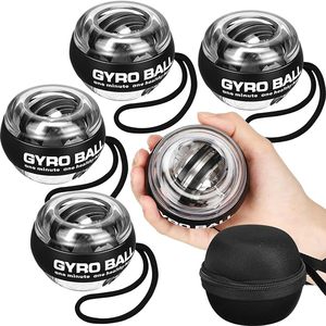Gyro Ball, Ejercitador de Muñeca y Antebrazo, Entrenador de Brazo con Luz LED, Estuche de Transporte, PC+ABS+ZINC - Product Image 6