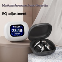 Q29 Earphone Bluetooth Nirkabel dengan Pengait Telinga, Headset Olahraga yang Aman untuk Lari dan Gym, Nyaman Dipakai untuk Pria dan Wanita