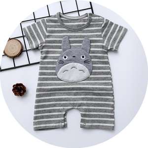 Monos de talla grande con diseño de cinturón en el hombro, venta al por mayor, pelele de verano con pompones para bebé - Product Image 2