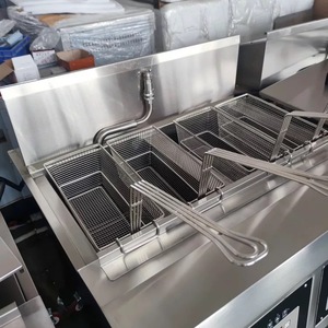Điện/Gas Fryer 35L + 35L công nghiệp sâu Fryer khoai tây chiên chiên thương mại gà chiên Máy 304 thép không gỉ - Product Image 4