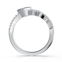 Originele High-End Minimalistische 925 Zilveren Ring met Robijnrode Hartvormige Kubieke Zirkonia voor Valentijnsdag cadeau