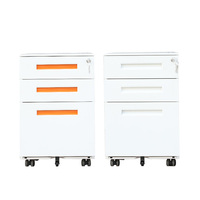 Meuble de bureau vertical moderne 2026 à prix de gros, armoire de rangement mobile en acier à 3 tiroirs