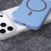 Étui magnétique pour iPhone 18 Series, antichoc, anti-traces de doigts, coque arrière en verre trempé, compatible avec la charge sans fil, protection
