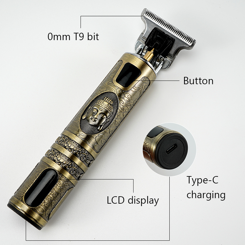 Tondeuse à Cheveux T9 Rechargeable USB Pour Hommes - Tondeuse Professionnelle Sans Marque - Neuve