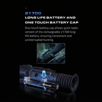 Pour NV008SP3-LRF 8x 4K CMOS PVC, lunette de chasse avec objectif 35 mm, champ de vision de 3280 pieds, observation jour/nuit à 1000 m