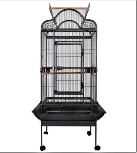 Jaula para Loros de Hierro Forjado, Clásica, Moderna, de Gran Capacidad, Ecológica, con Parte Superior Abierta y Caja, <span class=keywords><strong>Precio</strong></span> de Fábrica - Product Image 2