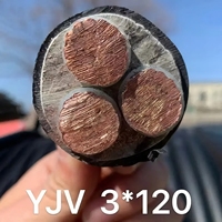Câble d'alimentation YUWAN YJV3*185+2*95 450V basse tension en cuivre pur avec gaine PVC, ignifuge classe C 90°C pour bâtiment