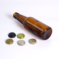 MH vente en gros 330ml bouteille en verre ambré avec couvercle couronne ronde vide 33cl bouteilles de jus de bière Soda 500ml volume pour l'emballage du vin
