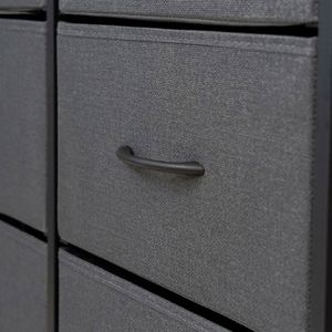 Commode autoportante moderne en tissu pour salon, durable, avec panneaux en MDF et acier inoxydable, en pin, disponible en plusieurs couleurs - Fournisseur en gros - Product Image 5
