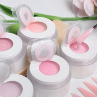 Gel de construction pour ongles à séchage rapide, couleur bonbon estivale, sans douleur, avec services OEM ODM, marque privée