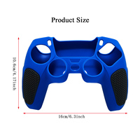 Housse de protection en silicone texturé ergonomique, antidérapante, résistante à la transpiration, bicolore et lavable pour manette PS5 DualSense, accessoires PS5