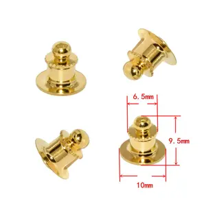 Deluxe Brass Locking Pin Backs Clutch Spare Enamel Pin Back Factory