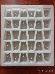 S50-YL WP Bloc de couverture à trou unique robuste en plastique blanc, moulage par injection, matériau PP, entretoise en fibre de béton - Product Image 5