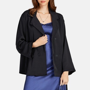 Frühling/Sommer Neuer Lässiger Strukturierter <span class=keywords><strong>Blazer</strong></span> mit Fortschrittlichem Design, Kurz und Locker Geschnitten - Product Image 4