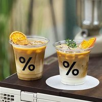Gobelet en plastique transparent jetable personnalisé et écologique en PP/PET de 12, 16, 20, 24 oz avec couvercle