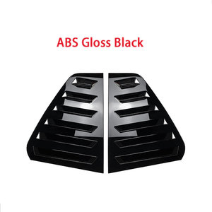 Grilles décoratives de pare-brise latérales de voiture noir brillant d'aspect de carbone d'ABS pour des nuances de fenêtre de Volkswagen Golf 6 MK6 2008-2012 - Product Image 3
