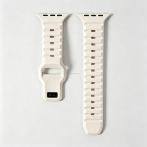 Correa de reloj de caucho FKM de molde privado al por mayor, impermeable, transpirable, deportiva, de repuesto, con logo personalizado para Apple Watch Ultra 3 - Product Image 6