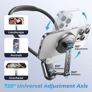 LISEN çok fonksiyonlu manyetik boyun telefon tutucu 720 ° ayarlanabilir spor kamera aksesuarları SmartPhone GoPro kameralar için - Product Image 6