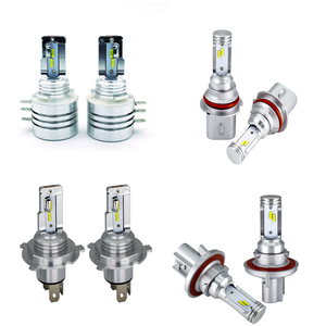 Hecho en fábrica H4 H13 H15 9004 9007 LED Luz antiniebla 80W Canbus 4000LM High Low Bean 12V Fanless Mini Size Auto LED Lampade Kits - Product Image 1