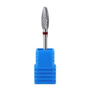 APROMS Tungsten Carbide Nail Drill Bit Rainbow Blue Nail Milling Cutter Cuticle Electric Manicure Drill Machine Accessory