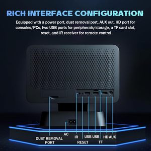 Game <b>Projector</b> Full Auto Focus 1080P Gaming <b>Projector</b> LED 2G+16G 64GB 30000 Games Android 11 400 Lumens Portable Built-in - Product Image 4