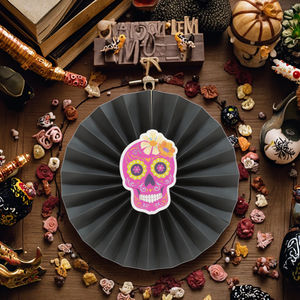 Éventail en papier EAST TERN <span class=keywords><strong>Jour</strong></span> des Morts pour les décorations de fête de remise des diplômes et de Thanksgiving - Product Image 6