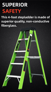 V-hình dạng thang khung giàn giáo hộ gia đình thang giá rẻ Bước mở rộng thang sợi thủy tinh - Product Image 5