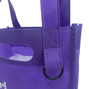 <span class=keywords><strong>Sac</strong></span> à stylo latéral recyclé pour <span class=keywords><strong>bibliothèque</strong></span> scolaire avec logo <span class=keywords><strong>personnalisé</strong></span> <span class=keywords><strong>Sac</strong></span> fourre-tout à double poignée violet <span class=keywords><strong>sac</strong></span> plat non tissé - Product Image 6