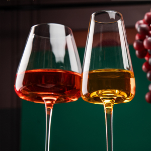 Ensemble de 4 verres à <span class=keywords><strong>vin</strong></span> <span class=keywords><strong>rouge</strong></span> de luxe à long pied, transparents, style moderne personnalisé, sans plomb, cristal unique, couleur bordeaux - Product Image 4